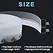 Warckon Door Weather Stripping,Silicone Seal Strip Adhesive for Doors and Windows Insulation Bottom and Side Gap,Transparent (25mm)