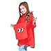 Red Little Boys Girls Rainwear Children Raincoat Poncho Infant Rain Slicker XL