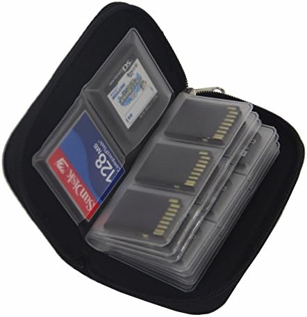 Tehner(TM) Memory Card Cases SDHC MMC CF for Micro SD Card TF Cards Memory Stick Storage Bag Carrying Pouch Protector Colorful Container[ Black ]