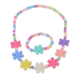 Kids Jewelry,little Girls Toddlers Necklace Set, Unicorn Necklace,bracelet, Earring, Ring Set, Girls Dress Up,pretending Play Jewelry Set