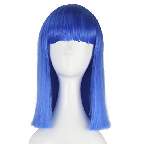 Synthetic Medium Long Straight Hair Women Girl Bob Party Cosplay Costume Wig - Image 5