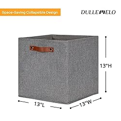 DULLEMELO Fabric Storage Cubes,13 inch Cube Stroage