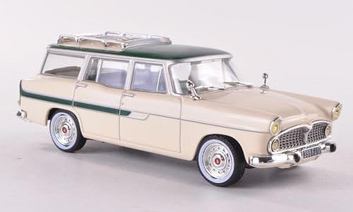 Simca Vedette Marly, light beige/dark green, 1959, Model Car, Ready-made, SpecialC.-61 1:43