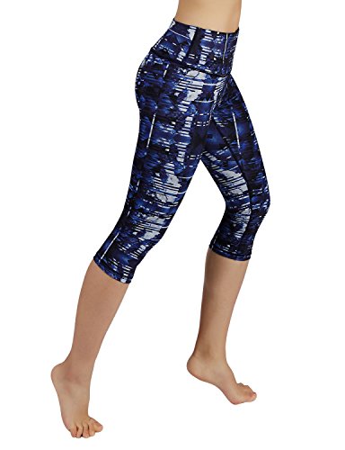 image for ODODOS Power Flex Printed Yoga Capris Tummy Control Workout Non See-Th