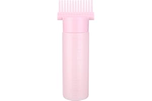 SIBBA Root Comb Applicator Bottle, 6 Ounce Hair Oil Applicator Applicator Bottle for Hair Dye Bottle Applicator Brush with Graduated Scale, Profssional Brush Applicator Comb Dye and scalp treament essential