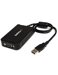 startech  externa Tarjeta de vídeo Multi Monitor Adaptador USB a VGA   1920 x 1200   USB a VGA externo tarjeta gráfica, Gris