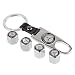 eXeAuto a-54 Silver Tire Valve Stem Air Caps Cover and Keychain Combo Set for Mercedes Benz primary