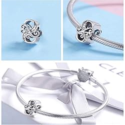925 Sterling Silver Letter S Charms for Pandora