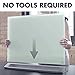 Quartet Glass Whiteboard Desktop Panel, Magnetic, 17
