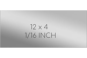 HOSIFIY 1 Pcs 304 Stainless Steel Sheet, 4" x 12" x 1/16" Stainless Steel Plates, 16 Gauge Metal Plates for Crafting, DIY，Industrial and Home Decoration Industries (100x305x1.5mm)