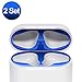 [2 Set] SHARKSBox Dust Guard for AirPods 2 Wireless Charging Case[Lifetime Replacements]Protect AirPods from Iron/Metal Shavings [Easy to Install] Upgrade Ultra Thin AirPods Dust-Proof Film-Blue