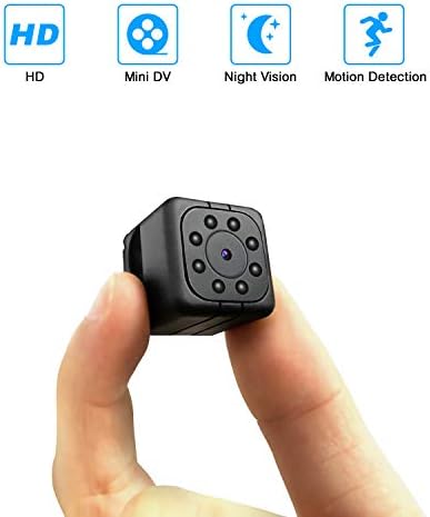 YAOAWE Spy Mini Camera HD 1080P Small Portable Wireless Home Security Surveillance Camera Nanny Cam Night Vision/Motion Detection Hidden Video Recorder Outdoor/Indoor Smallest Spy Cam