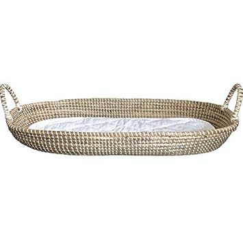 wicker baby changing basket