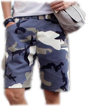 Amazon Mrpk カーゴ ハーフパンツ ミリタリー 迷彩 短パン ポケット ベルト付 メンズ カジュアル アパレル 男性 サファリ オリジナル ブレスレット Dt M 迷彩 ブルー ミディアムパンツ 通販