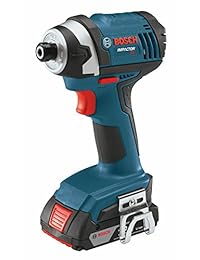 Bosch ids181 102 18-volt 1 4-inch Hex Compact Tough atornillador de impacto con batería de Slim Pack