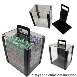 UPC 181933000975, Da Vinci Acrylic Poker Chip Carrier with 1,000 Chip Capacity