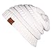 Laho Unisex Trendy Warm Chunky Soft Stretch Cable Knit Hat Slouchy Skully Beanie Cap
