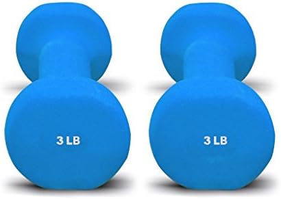 Pair of Bespolitan Sports Dumbbells with Non-Slip Grip 3LB, 5LB, 8LB , 10LB