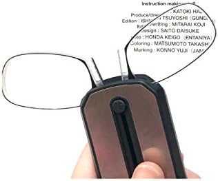 Portable Reading Glasses with Key-chain for Men and Women, Clear Frame- More Colors&amp;More Magnifications(1.0,1.5,2.0,2.5,3.0)