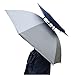 Luwint Hands Free Umbrella Hat - 31'' Diameter Windproof Elastic for Fishing Gardening in Outdoor Recreation (Silver)