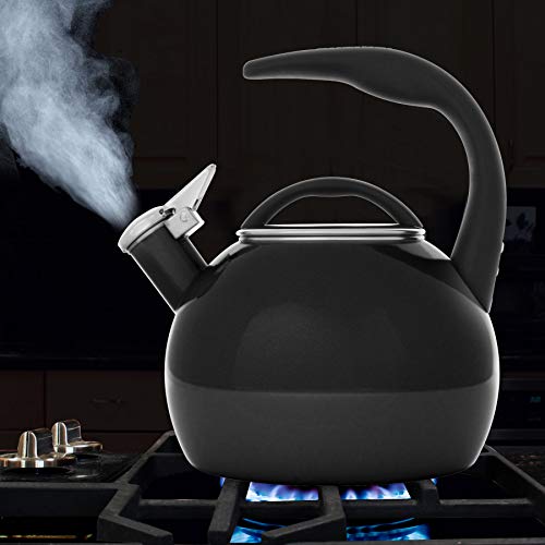 Chantal Anniversary Enamel on Steel Whistling Tea Kettle, 2 quart