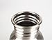Douper Single Wall Stainless Steel Water Bottle Jar Eco-Friendly Wide Mouth 12floz Capacity Brushed Metal Silver