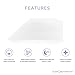 Sleep Restoration Elevating Leg Rest Pillow Memory Foam Leg Rest Pillow - Reduces Back Pain & Improves Circulation - Includes Removable Microfiber Cover