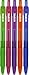 Utopia Home Pack of 12 Premium Roller - Black Ink Ball Pens - Bold Fine Point - Retractable and Refillable - Assorted Color Bodies - Black Ink