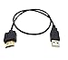 USB to HDMI Convertor Cable, Qaoquda 1.5FT USB 2.0 Male to HDMI Male Charger Cable Cord (HDMI/USB)