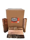 Smoak Firewood - Kiln Dried Premium Oak Firewood (Includes Firestarter) (Large (16inch Logs) 120-140lbs)