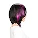 aSulis Short Hair Wigs Purple Pink Highlight Straight Synthetic Colorful Cosplay Daily Party Wig ¡­