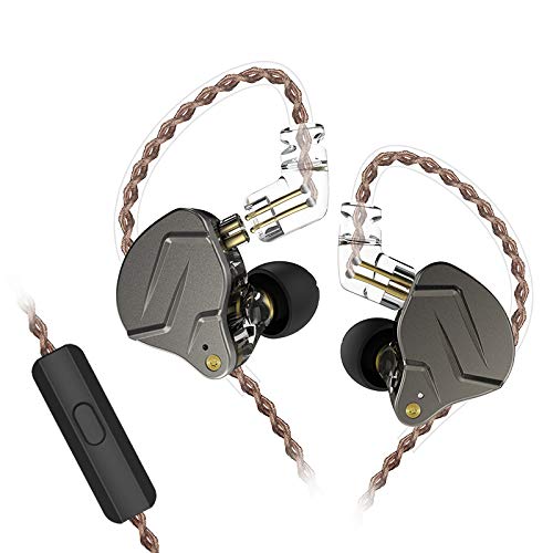 KZ ZSN PRO Headset HIFI Hybrid Technology Professional Dynamic In-ear Earphone (With mic, Grey)