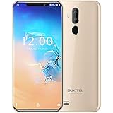 OUKITEL C12 Unlocked Cell Phones Dual SIM Mobile Phone 6.18 Inch 19:9 Full-Screen Display 3300mAh Battery Global 3G Android 8.1 Smartphone Quad Core 2GB + 16GB Fingerprint &amp; Face Unlock, Gold