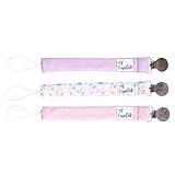 Binky Clip 3 Pack Set"Bloom" by Copper Pearl
