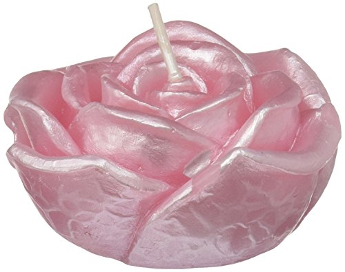 Zest Candle 12-Piece Folding Candles, 3-Inch, Pink Rose