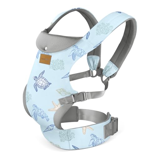YooxArmor Baby Carrier Backpack, Ergonomic Baby Carrier Adapt for Babies 3-36 Months (3-30 kg), 3 Positions, Adjustable Comfortable and Lightweight, Hands Free