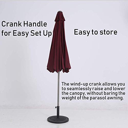 FGDSA Sonnenschirme 270 cm Gartenschirm - Sonnenschirm Für Strand- / Pool- / Terrassenschirme Runder Sonnenschutz… – Bild 6