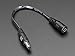 Adafruit 3.5 / 1.3mm To 5.5 / 2.1mm DC Jack Adapter Cable [ADA2788]