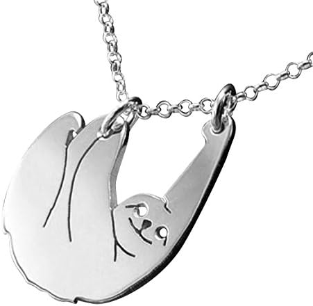 Handmade Three-toed Sloth Pendant Necklace