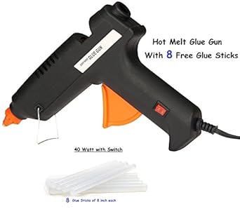 UNIGEAR 40 Watts Glue Gun with 8 Glue Sticks- Combo