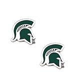 Michigan State Spartans Post Stud Logo Earring Set Ncaa Charm