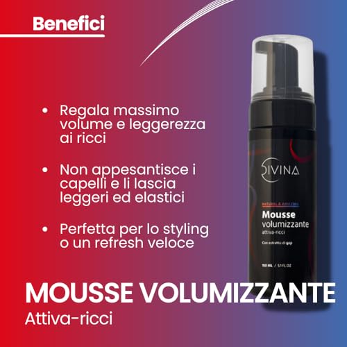 DIVINA BLK Natural&Amazing Full Hair Kit for Wavy Hair - 7 Products Included, Full Treatment