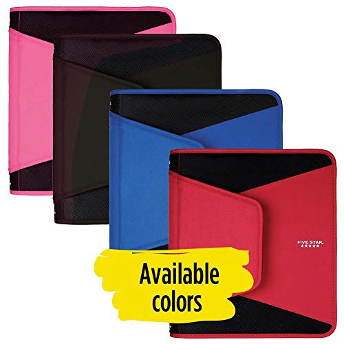 Five Star 11/2 Inch Zipper Binder, 3 Ring Binder, 3Pocket Expanding