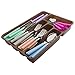 Moxinox Colorful 48 Piece Flatware Set Silverware Tableware Spoons Forks Knives Set with Tray
