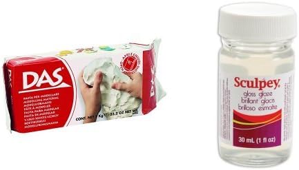 das 1kg white modelling clay