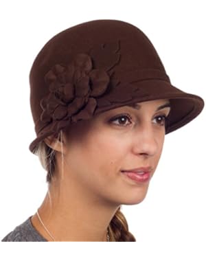 Clara Vintage Style Wool Cloche Bucket Bell Hat