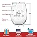 Funny Stemless Wine Glasses Set of 4 | Hilarious Gift Idea for Women, Pet Owners and Wine Lovers | 15 oz. Glass with Cute Cat Messages | Dishwasher Safe | Made in USA