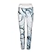 GBSELL Women Geometry Print Sports Gym Yoga Workout Athletic Leggings Pants (Black griotte, L)