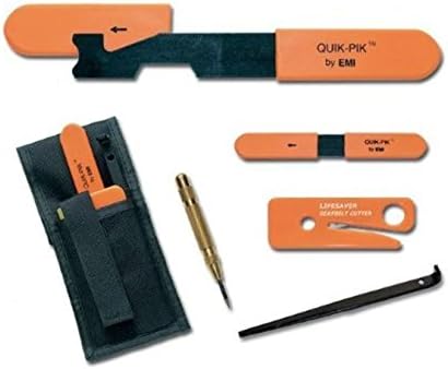 Firefighter Fire Rescue Police SWAT Tactical XTractor MVA Car Auto Accident Tool Kit with Center Punch Shove Knife Seatbelt Cutter Key Tool
