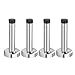 AUSHEN Wall Door Stopper 3.74inch Stainless Steel Wall Mount Brushed Finish Diy Door Stopper Rubber Tip (4pcs)